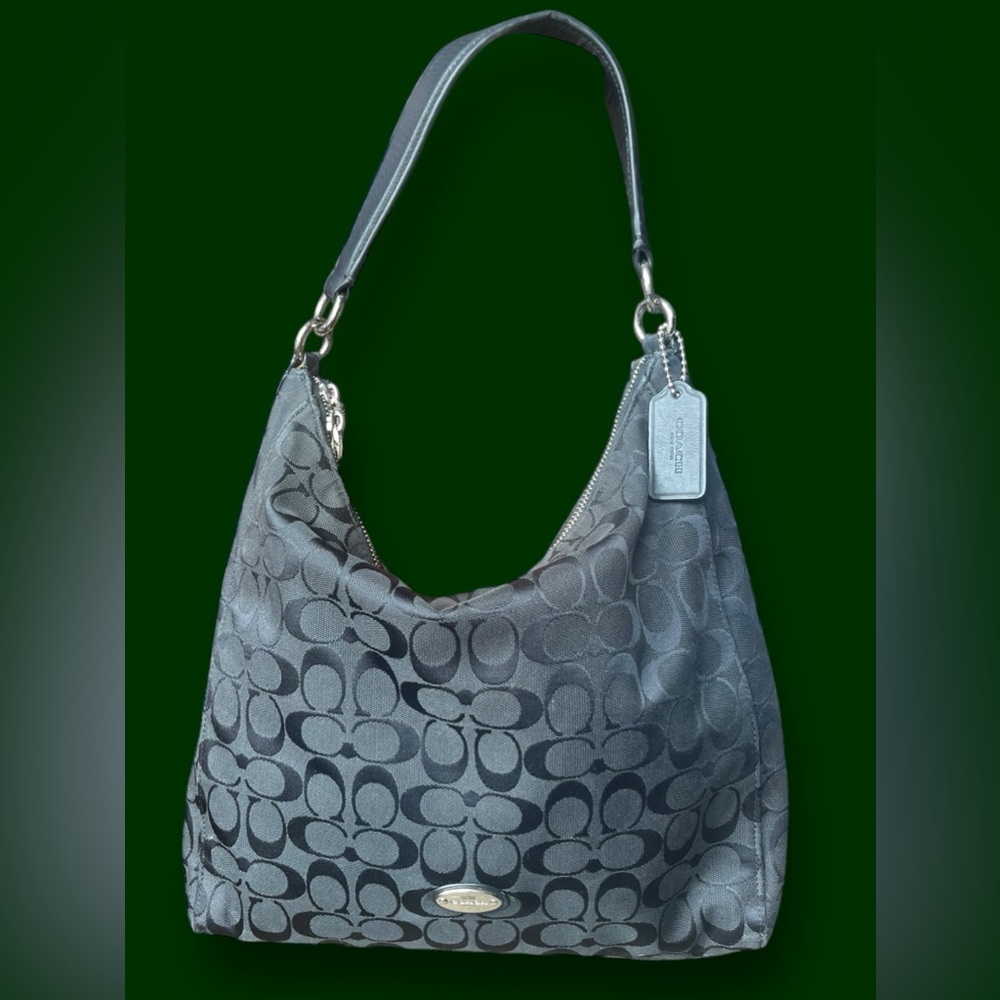 COACH Signature Celeste East West Hobo Bag